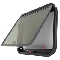 Fenêtre coulissante MEIDI 762*559mm à pousser et tirer, verre trempé teinté foncé pour camping-car, pièces extérieures personnalisées