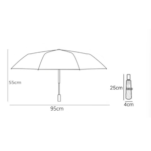 CHUVABAND Ombrello Promozionale di Alta Qualità da 21 Pollici con 8 Stecche, Colore Personalizzabile con Logo, Impermeabile - Product Image 6