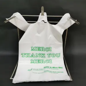 Fornecedor de sacolas plásticas LDPE/HDPE personalizadas recicladas baratas por atacado, sacolas plásticas para empresas
