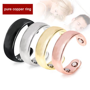 4 mıknatıs bakır parmak yüzük sağlık kaynağı manyetik nişan yüzüğü - Product Image 2