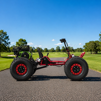 Quad tout-terrain à essence 208cc, démarrage électrique, double amortisseur avant/arrière, marche arrière, drift tout-terrain
