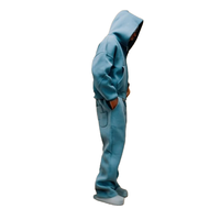 Ensemble survêtement homme en molleton de coton chaud et confortable, taille plus, pantalon de survêtement ample à jambes larges, personnalisé OEM
