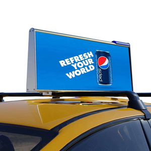 Pantalla LED para Techo de Taxi con Wifi, 4G, GPS, Rastreador, Diseño Delgado, Ahorro de Energía, Pantalla Matricial para Exteriores, para Publicidad de Rutas - Product Image 1