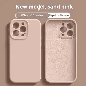 Funda de teléfono de silicona de estilo caliente funda de teléfono empaquetada a prueba de golpes para <span class=keywords><strong>iPhone</strong></span> 16 15 14 13 12 Pro Max - Product Image 4