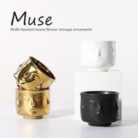 Vase en céramique style nordique avec glaçure colorée, ornements pour plantes, décoration douce pour la maison, poterie pour plantes succulentes, boîte en papier pour salon