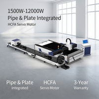 Machine de découpe laser à fibre CNC professionnelle pour tubes, tuyaux, plaques et tôles métalliques, système de contrôle Cypcut, support IA, servomoteur HCFA