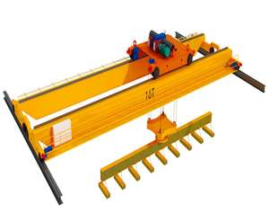 Pont roulant à double poutre pour l'usine sidérurgique, manutention de matériaux, prix d'usine, pont roulant à double poutre avec commande à distance en cabine - Product Image 6