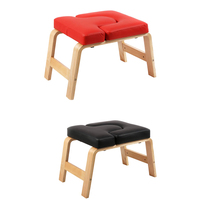 Chaise de yoga inversée en bois personnalisée pour le yoga Iyengar, outil auxiliaire pour le stand de tête en position inversée