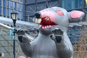 Hot bán Chicago sinh ra bơm hơi khổng lồ Phản đối rat Inflatable scabby rat/chuột động vật mô hình cho Đường Phố Cảnh báo trang trí - Product Image 5