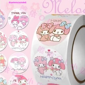 500 Pegatinas de PVC/Rollo, Nuevas Pegatinas Decorativas Autoadhesivas de My Melody para Niños, para Recompensas, Elogios, Juguetes, Regalos y Manualidades - Product Image 2