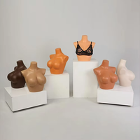 Haute qualité sinueuse femme robe complète du corps forme Mannequins haut du corps factice gros seins bout à bout Hit fibre de verre peinture peau Mannequin