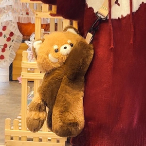 <strong>Panda</strong> Plush Backpack Cute Plushie Doll Women Crossbody Fur Soft Shoulder <strong>Bag</strong> for Camping Travel Party Female Birthday Gift - Product Image 4