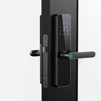 Serrure de porte intelligente Baodeli à installation facile, déverrouillage par carte, application cloud TTLOCK, sécurité de niveau C pour alliage d'aluminium