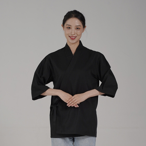 Ensemble de veste de chef japonaise unisexe élégante, vêtements de cuisine élégants <span class=keywords><strong>pour</strong></span> restaurant, bar et boulangerie - Product Image 5