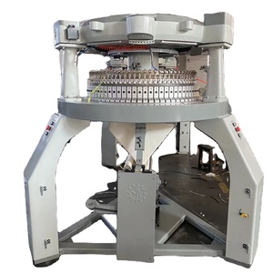 Machine à tricoter circulaire à double jersey haute vitesse, machine à tricoter textile à côtes, machine à tricoter textile scuba pique à alimentation élevée - Product Image 1