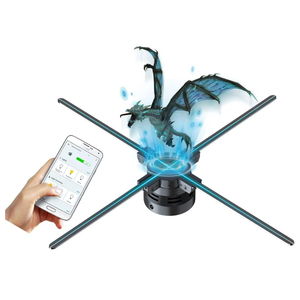 3DHologramFan Display <b>Projector</b> Holographic Fan Versatile Picture Fan Spinner with Bluetooth App Control for Shops Bars Casinos - Product Image 1