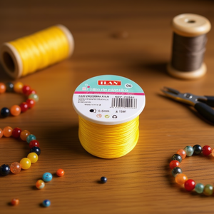 Filo Elastico Ilan 0,5 mm Giallo 15 M per Creazione di Gioielli - Product Image 3