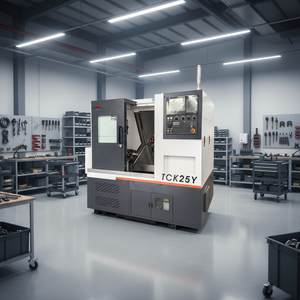 Sumore Ağır Hizmet Tipi Yüksek Hassasiyetli Metal CNC Eğimli Tezgahlı Torna TCK25Y Dişli Yapımı Frezeleme Kombine Torna Tezgahı - Product Image 1