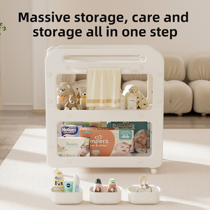 Bé thay đổi bảng thiết lập gấp nhựa không thấm nước tã thay đổi trạm điều chỉnh thân thiện với môi trường đa chức năng bé thay đổi - Product Image 5