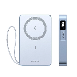 UGREEN พาวเวอร์แบงค์แม่เหล็ก 10000mAh สำหรับ <span class=keywords><strong>iPhone</strong></span> 17 พร้อมสายชาร์จในตัว เครื่องชาร์จพกพา 30W USB-C ชาร์จเร็ว - Product Image 1