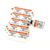 Étiquettes autocollantes personnalisées thermosensibles écologiques pour flacons de peptides 1ml 3ml 10ml, en vinyle PVC holographique, résistantes à l'huile, pour emballage individuel de flacons