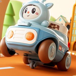 <span class=keywords><strong>Voiture</strong></span> jouet bébé dessin animé Mini mignon sifflet plastique véhicule inertiel éducation <span class=keywords><strong>Friction</strong></span> puissance voitures jouets pour enfants - Product Image 3