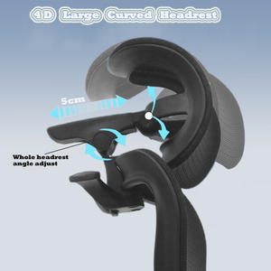 Silla de Oficina Ejecutiva Ergonómica para <span class=keywords><strong>Estudio</strong></span>, Silla de Trabajo de Malla Reclinable, Giratoria, Económica, para Juegos - Product Image 4