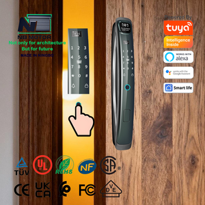 <span class=keywords><strong>NB</strong></span> Moteur Tuya WiFi Reconnaissance faciale Serrure de porte Poignée intelligente Accès sans clé Contrôle APP Design moderne pour hôtels appartements - Product Image 2