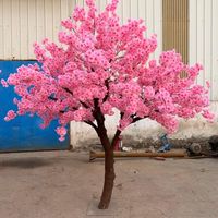 Maßgefertigter Künstlicher Kirschblütenbaum aus Kunststoff / Großer Weiß-Rosa Künstlicher Kirschbaum für Hochzeitsdekorationen