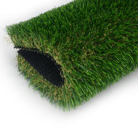 Gazon artificiel paysager écologique haute densité 45 mm, pelouse synthétique verte luxurante moderne pour jardin résidentiel