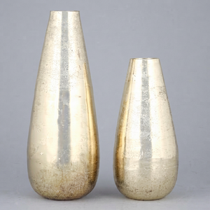 Vases à fleurs hauts en fer doré clair faits à la main de haute qualité, design côtier américain, modernes, écologiques, résistants à la rouille, décoration intérieure - Product Image 1