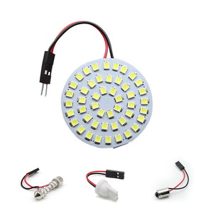Ampoule Festoon T10 Ba9s 2835 48 SMD 12V 24V C5W Ronde 43mm Blanc Ambre pour Clignotant et Plafonnier de Voiture – Vente en Gros - Product Image 1
