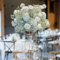Schleierkraut-Blumenkugel Tischdekoration 70 cm Gypsophila Hochzeitsdekoration 40cm Schleierkraut-Blumenkugel für Hochzeitstisch-Deko