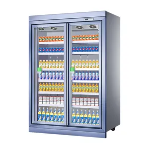 Frostfreier Getränke-Anzeigekühler vertikaler Kühlschrank mit großer Kapazität und separatem Kompressor