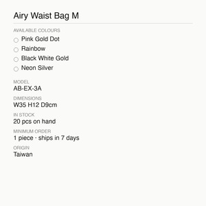 Bolsa de Cintura CIPU Airy M 35x12cm Unisex En Stock Taiwán - Product Image 5