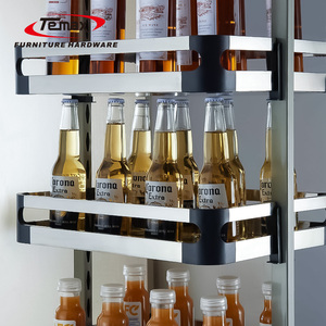 Temax dl070b mềm đóng cửa nhiều tầng thép nhà bếp Giỏ Pull-out thực phẩm đựng thức ăn nhà bếp phần cứng các mặt hàng tủ làm phụ kiện - Product Image 4