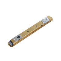 Cerradura de pestillo de puerta de doble corredera dorada de acero inoxidable al por mayor cerradura de manijas de puerta corredera y ventana con llaves