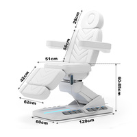 Luxe Thai Dos Headspa Portable 4 Moteurs Électrique Chauffé Réglable Ascenseur Grand Lit De Tables De Massage Avec Trou