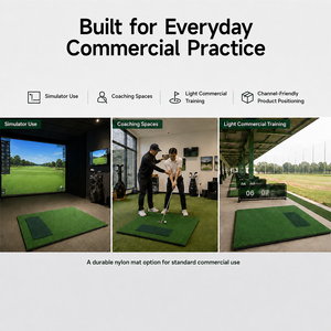 Tapis de frappe en nylon remplaçable, norme commerciale, 15 mm, base en gazon synthétique EVA NBR, pour simulateur de <span class=keywords><strong>golf</strong></span>, fourniture pour distributeurs - Product Image 6