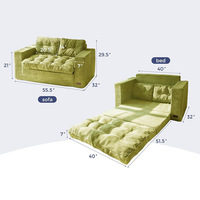 Modernes Quadratisches Modulares Dreisitzer-Stoffsofa Umweltfreundliches Ecksofa-Set Vakuumkomprimiert Einfacher Versand Wohnzimmer