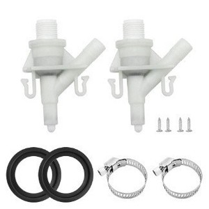 White Plastic Pipe Fitting With <b>Hose</b> <b>Clamp</b> And Gasket For Agricultural Use 385311641 - Product Image 2