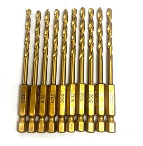 Apex Manufacturer Fully Ground Hex Shank Cobalt Twist <b>Drill</b> <b>Bit</b> 135 Degree Split Point <b>Titanium</b> Plating for Hardened Drilling - Product Image 6