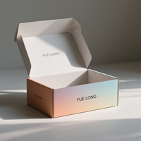 Benutzer definierte Wellpappe recycelbare Logo rosa Geschenk verpackung Schuhe Kleidung Box Papier Post Mailer Versand boxen für kleine Unternehmen