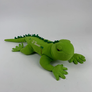Venta al por mayor 2025 nueva llegada <span class=keywords><strong>verde</strong></span> <span class=keywords><strong>Iguana</strong></span> lagarto suave peluche Animal de peluche súper suave con técnica bordada de relleno de algodón PP - Product Image 6
