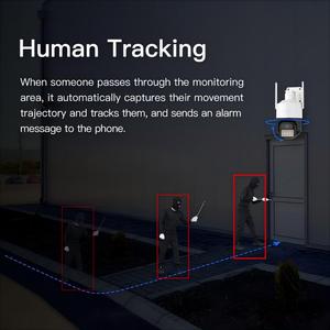 Pet phát hiện tiếng còi Nói Chuyện Cảm biến hình ảnh khẩu độ màu sắc trung thực tầm nhìn ban đêm nhiệt 2K an ninh ngoài trời DC 12V FCC CE ROHS PTZ máy ảnh - Product Image 4