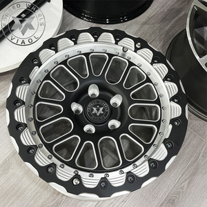 Jantes en alliage forgé Beadlock Viaol 15x10/17x12 5x114.3 pour course de dragster, compatibles avec Mustang <span class=keywords><strong>Cobra</strong></span> Camaro ZL1 Challenger Hellcat - Product Image 2