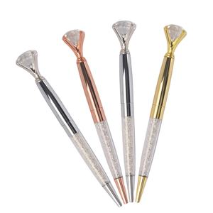 ¡Jingda marca regalo de boda, recuerdo de pluma de diamante Logotipo de diamantes de oro rosa de cristal - Product Image 1