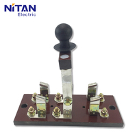 Interruptor Desconectador de Fusibles Monofásico de Doble Cable HS11B-400A/28 2P, Interruptor de Inversión de Doble Vía, Doble Alimentación, Cobre, 50Hz, China