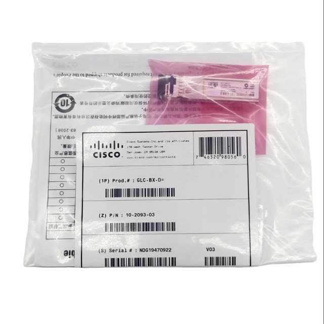 Original New GLC-BX-D GLC-BX-U GLC-BX40-D GLC-BX40-U SFP Optical Transceiver Modules Network Fiber Optic Equipment