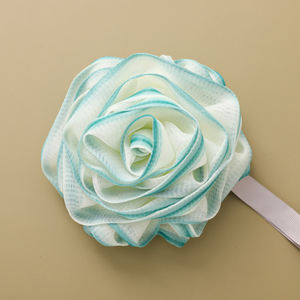 Wholesale Colorful Body Wash Sponge Rose Shaped Shower Loofah Sponge 4.72inch 50g Mesh Pouf <strong>Bath</strong> <strong>Scrunchies</strong> for Women - Product Image 6